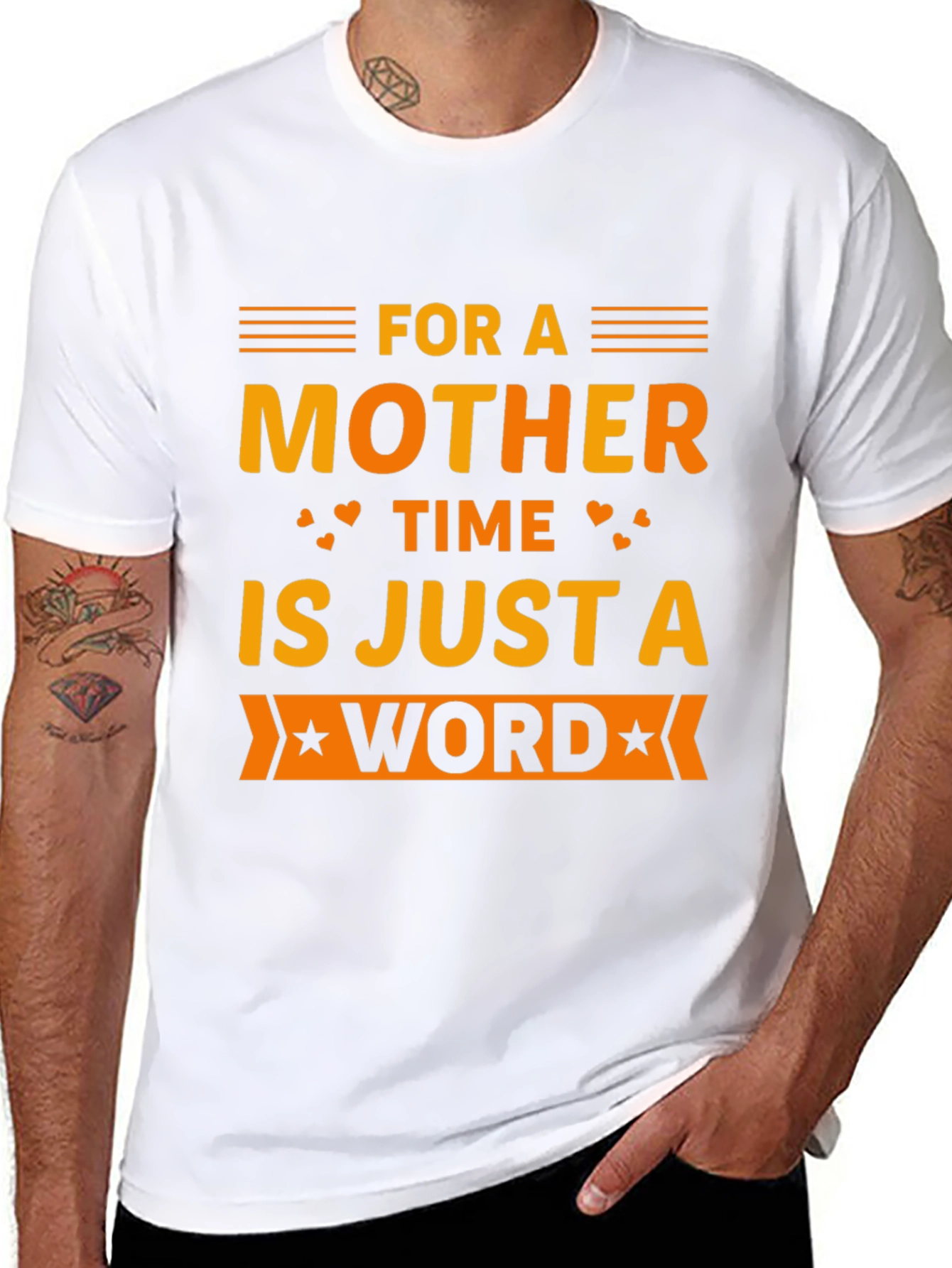 Mother Time Word T-Shirt - Black
