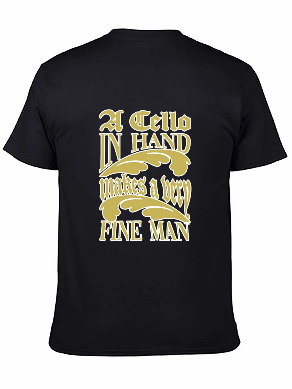 Cello In Hand Graphic T-Shirt
