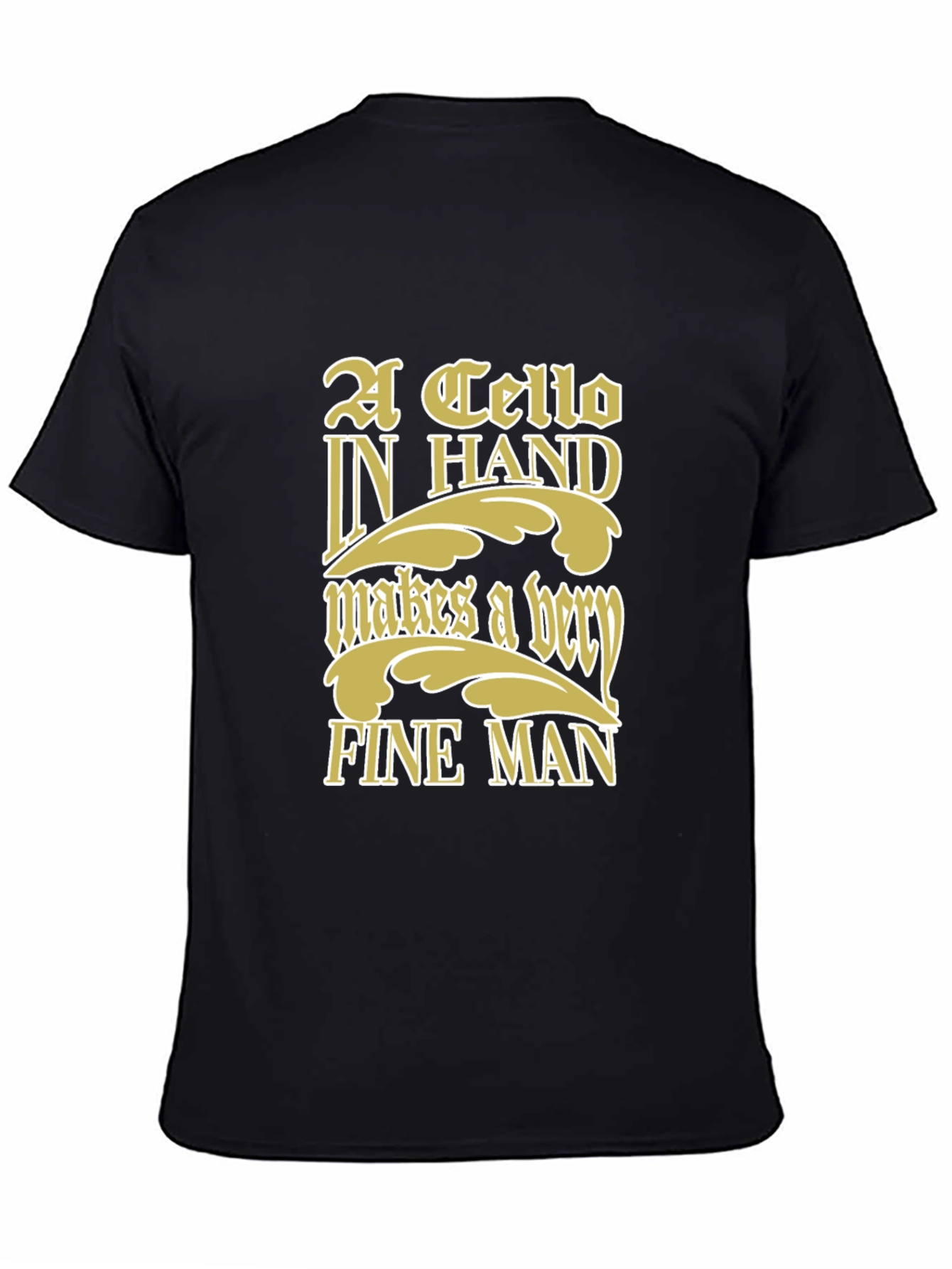 Cello In Hand Graphic T-Shirt