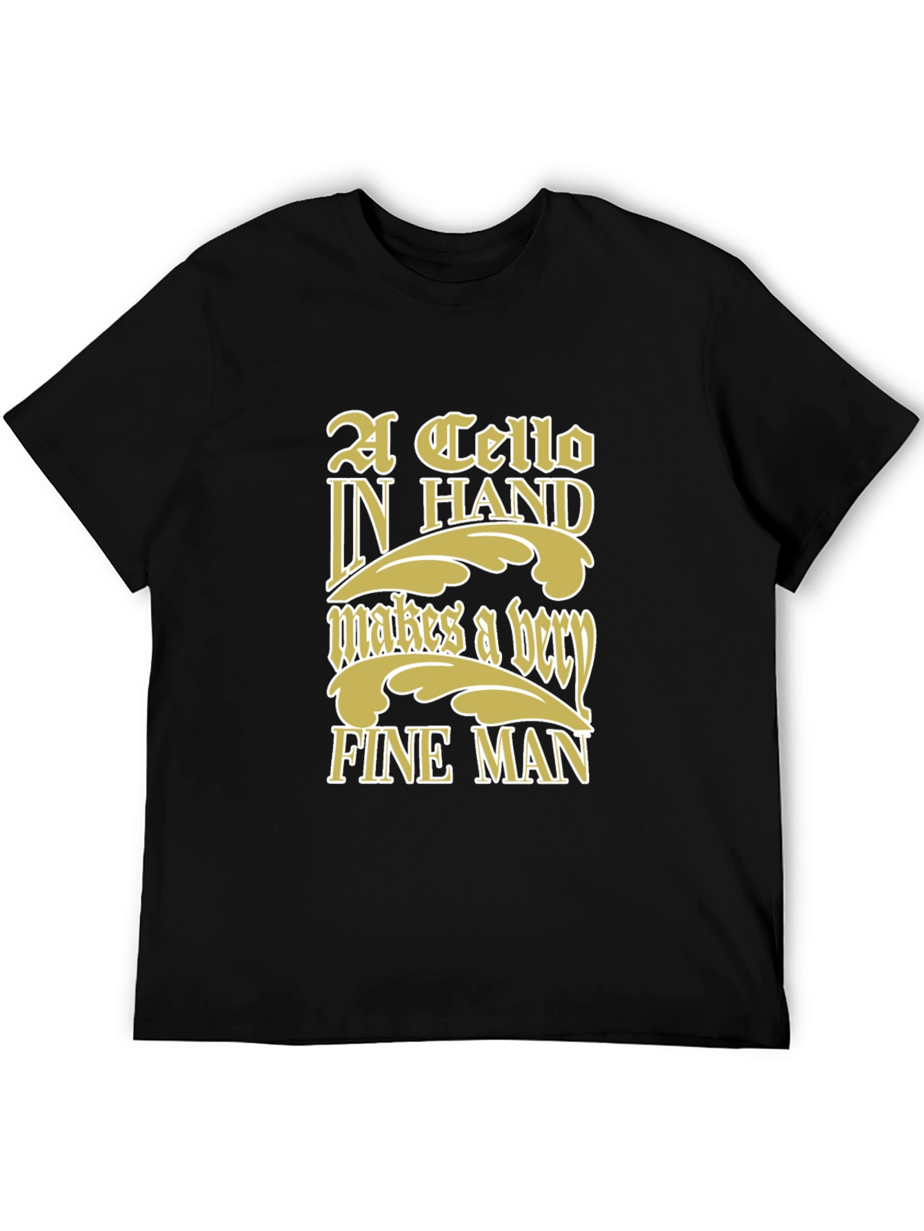 Cello In Hand Graphic T-Shirt