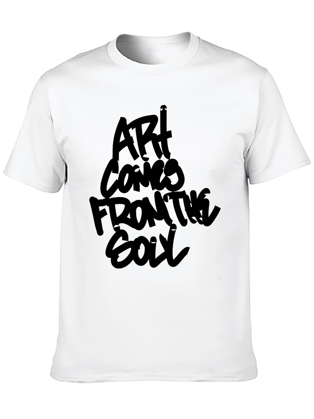 Art Comes From The Soul Black Graphic Tee