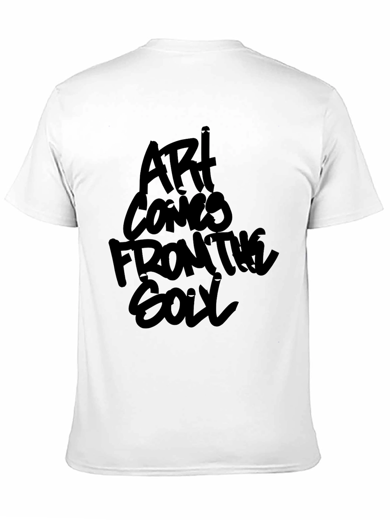 Art Comes From The Soul Black Graphic Tee