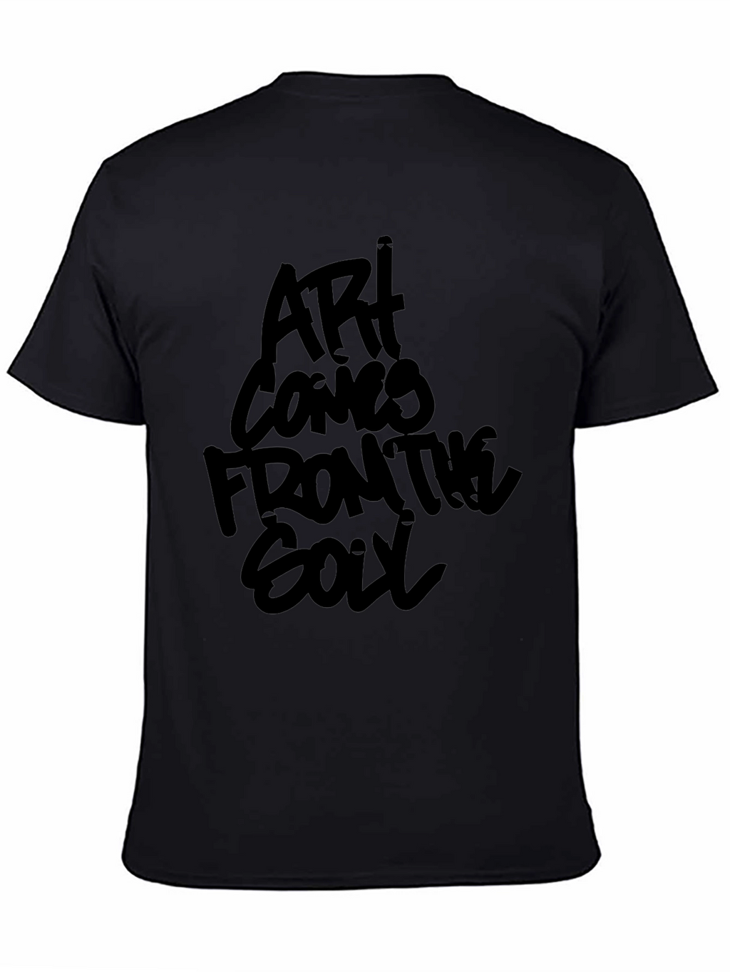 Art Comes From The Soul Black Graphic Tee