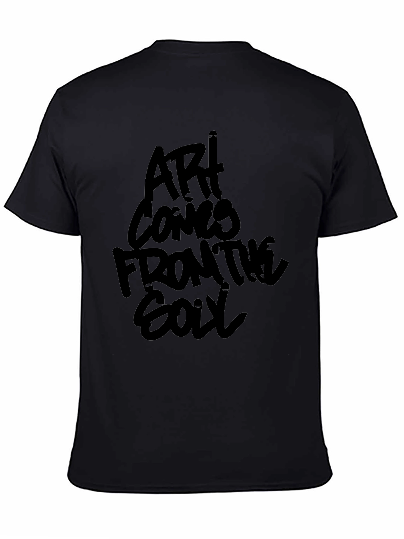 Art Comes From The Soul Black Graphic Tee