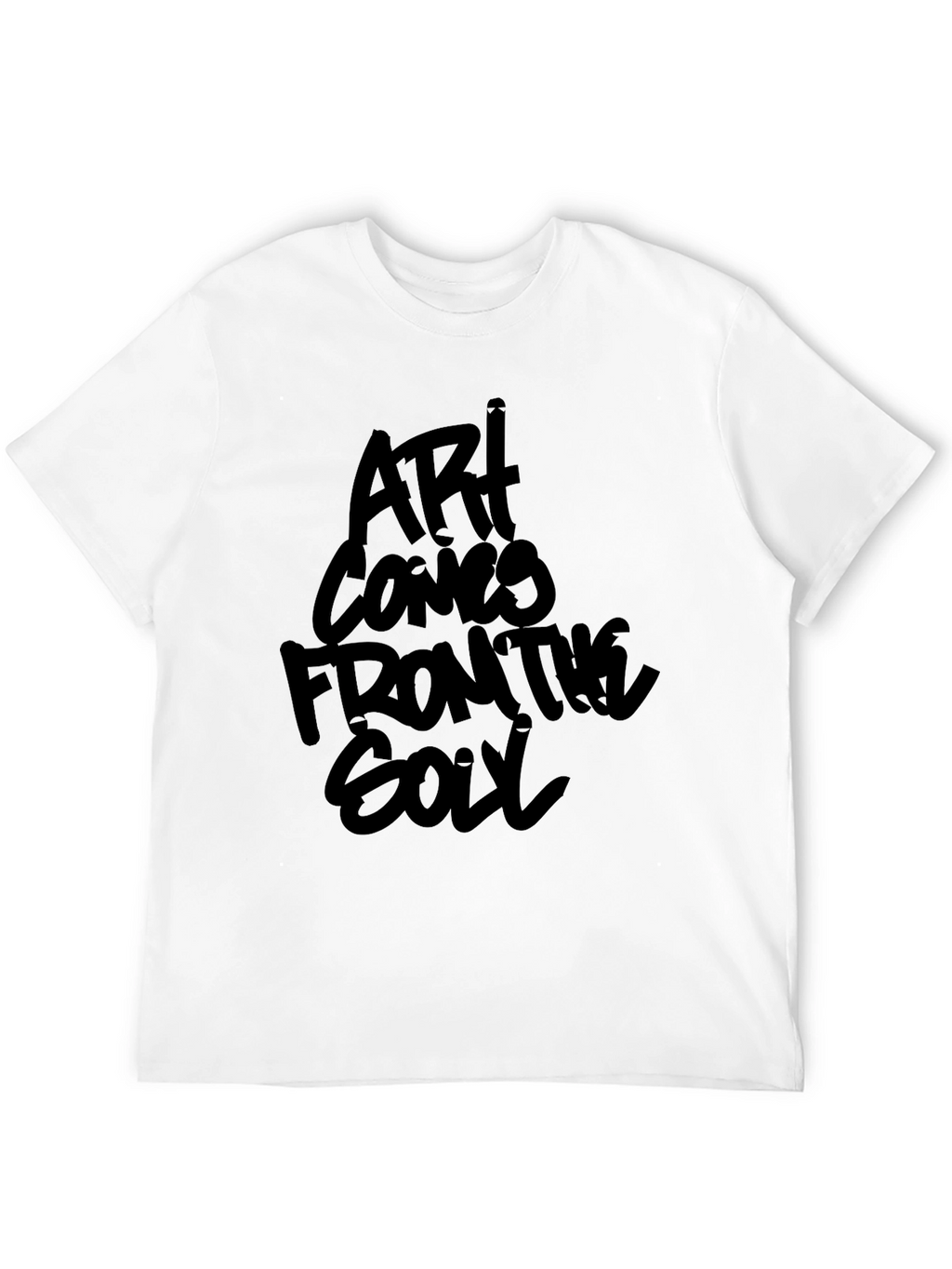Art Comes From The Soul Black Graphic Tee
