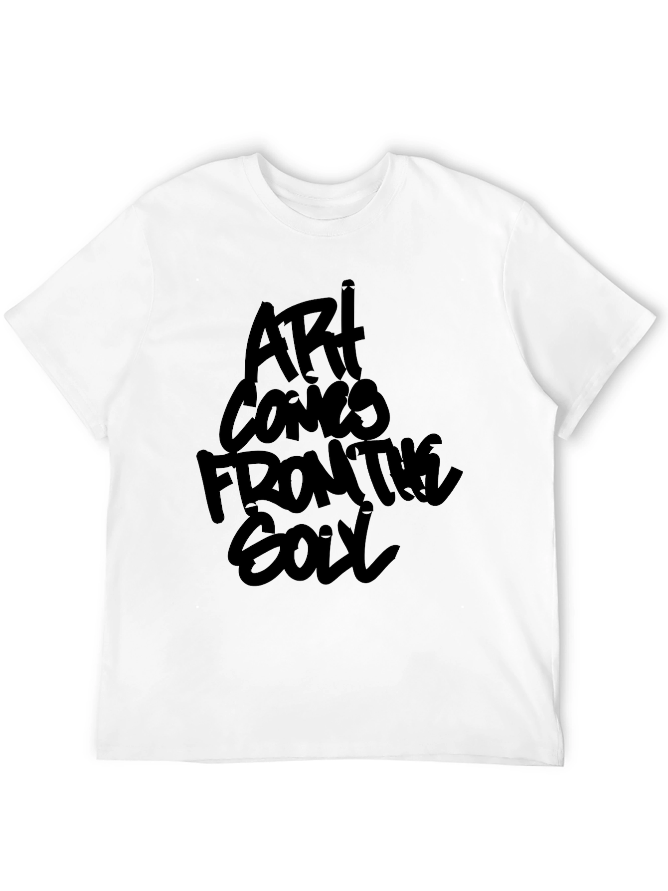 Art Comes From The Soul Black Graphic Tee