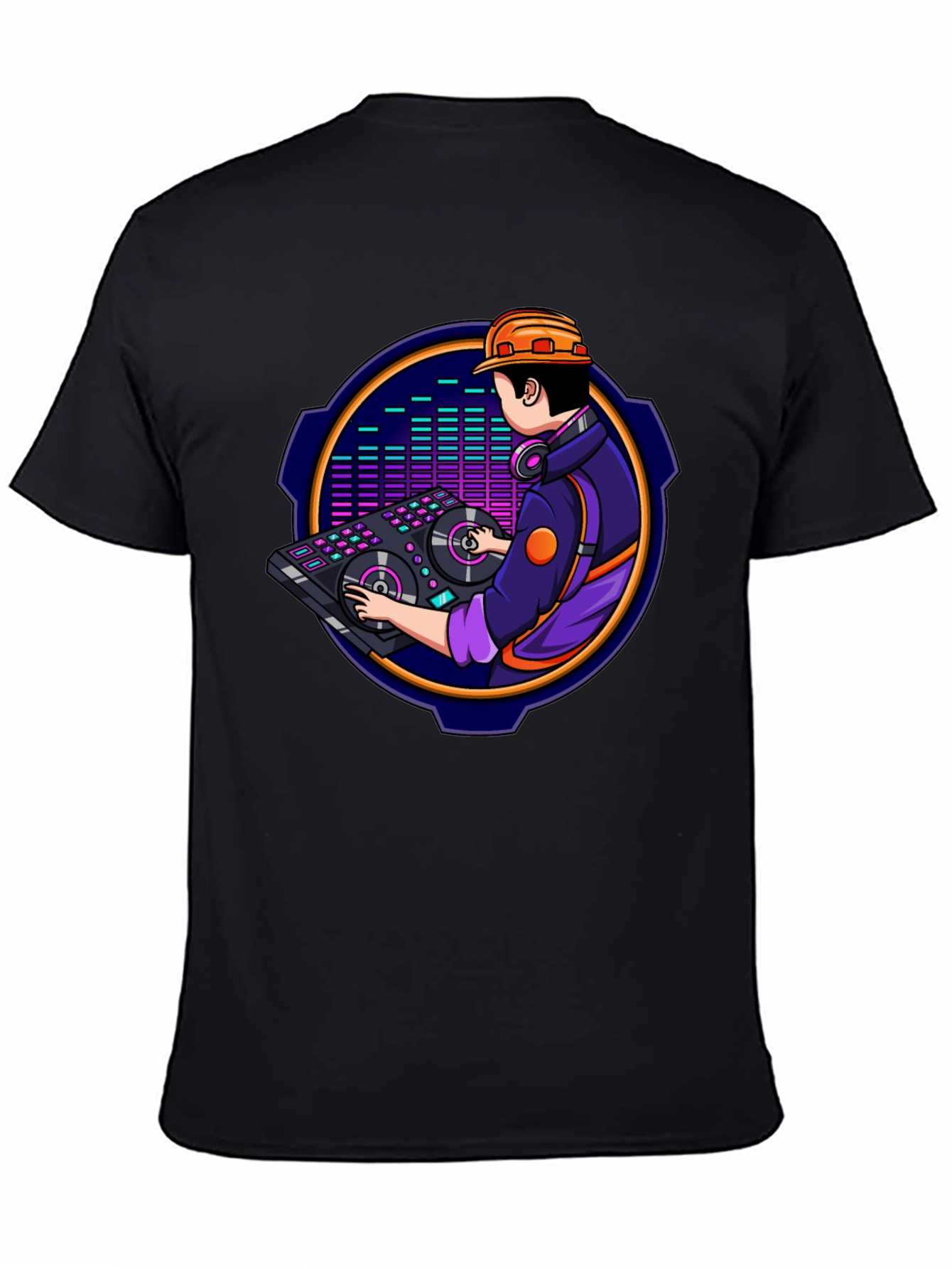 DJ Construction Worker Graphic Tee