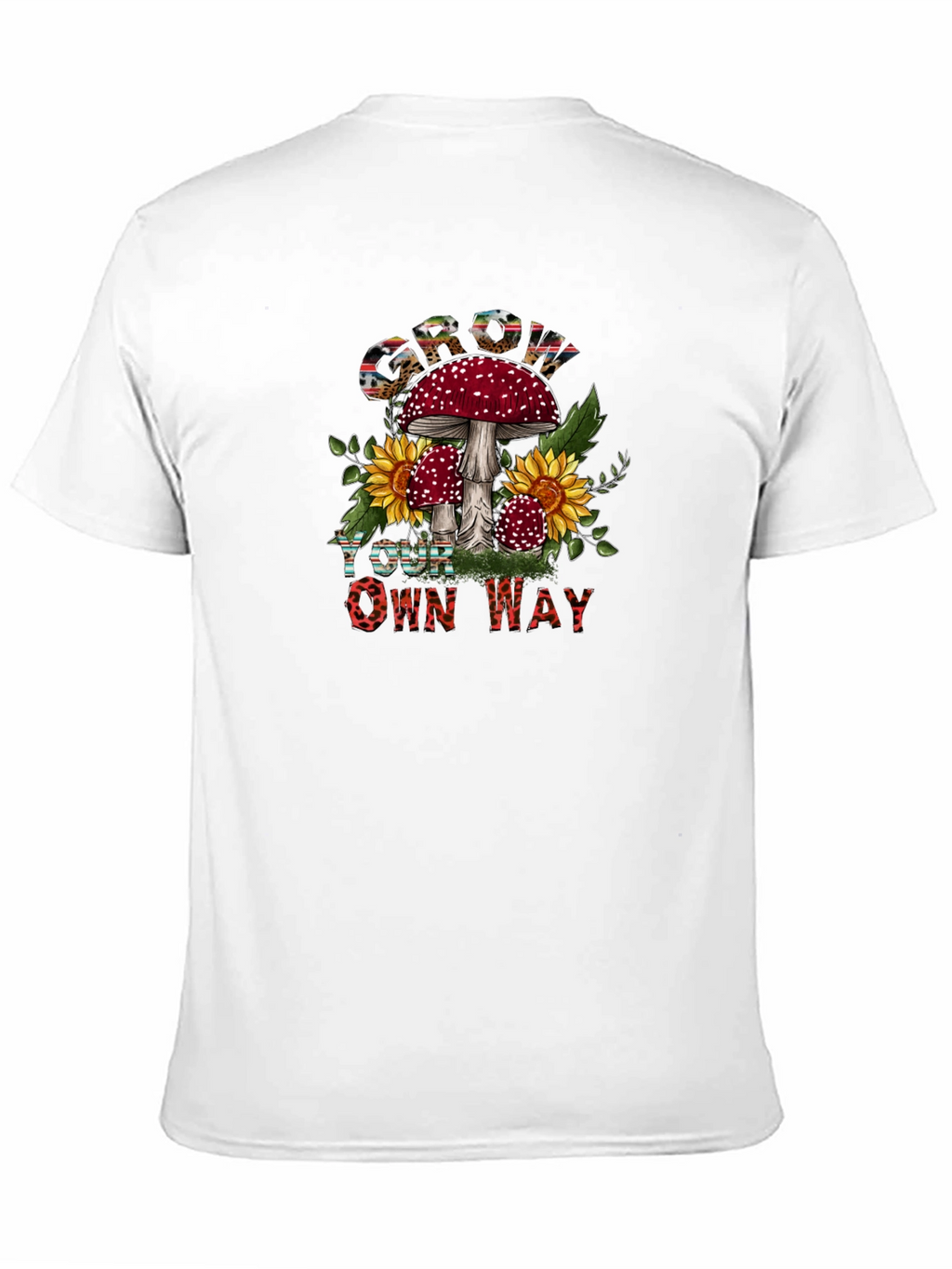 Mushroom Sunflower Graphic Tee