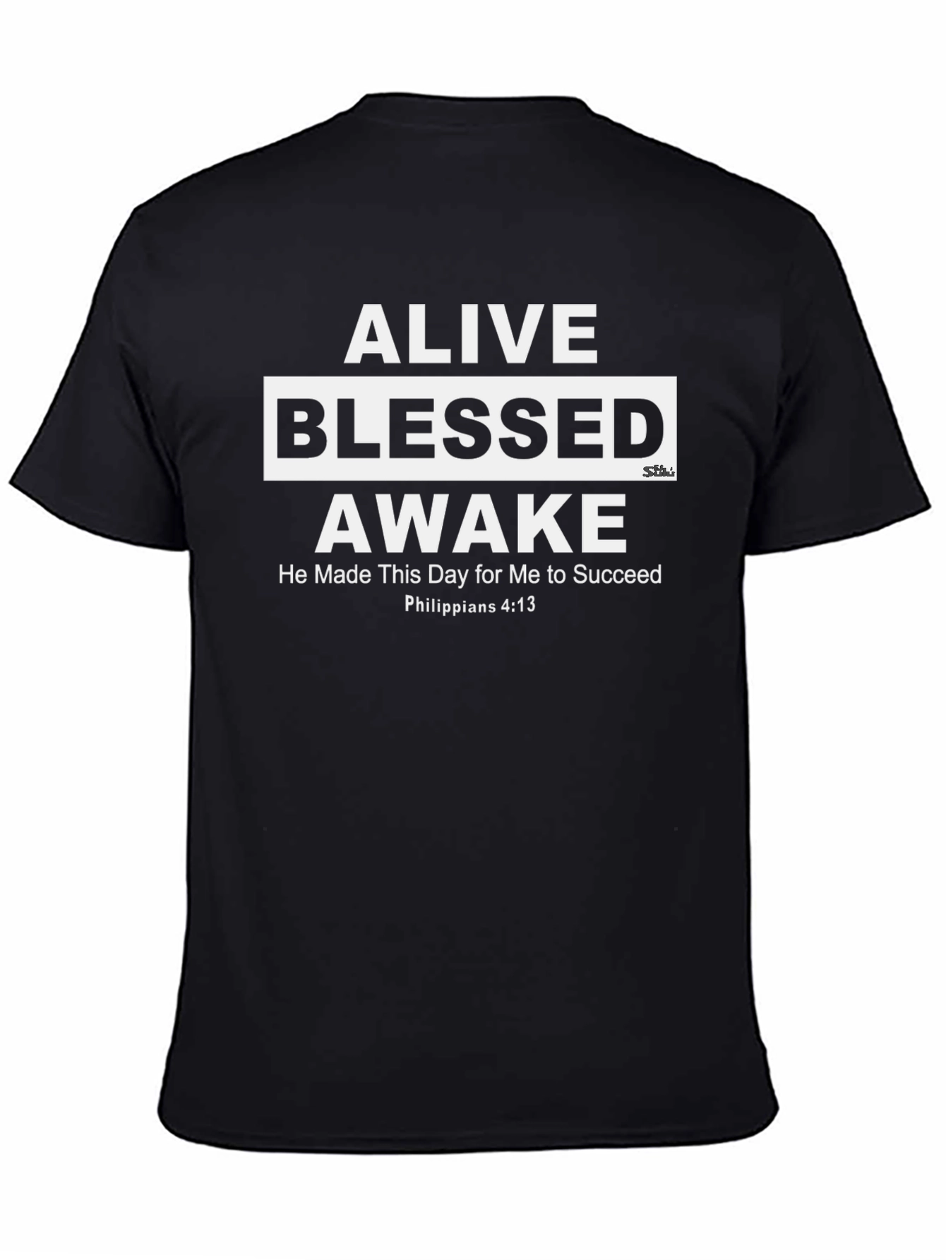 Alive Blessed Awake Inspirational Graphic Tee