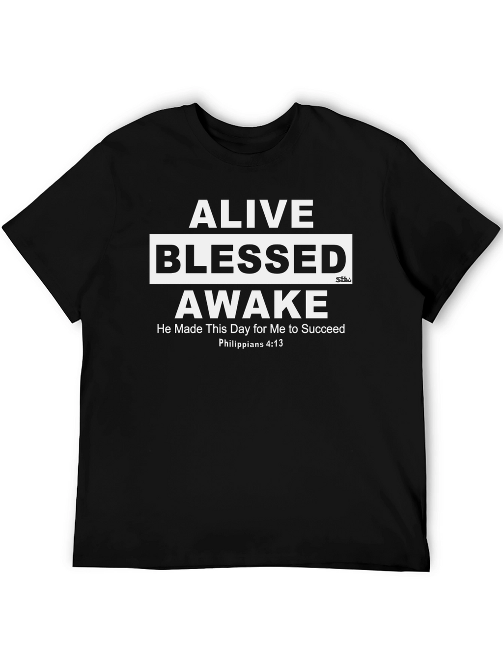 Alive Blessed Awake Inspirational Graphic Tee