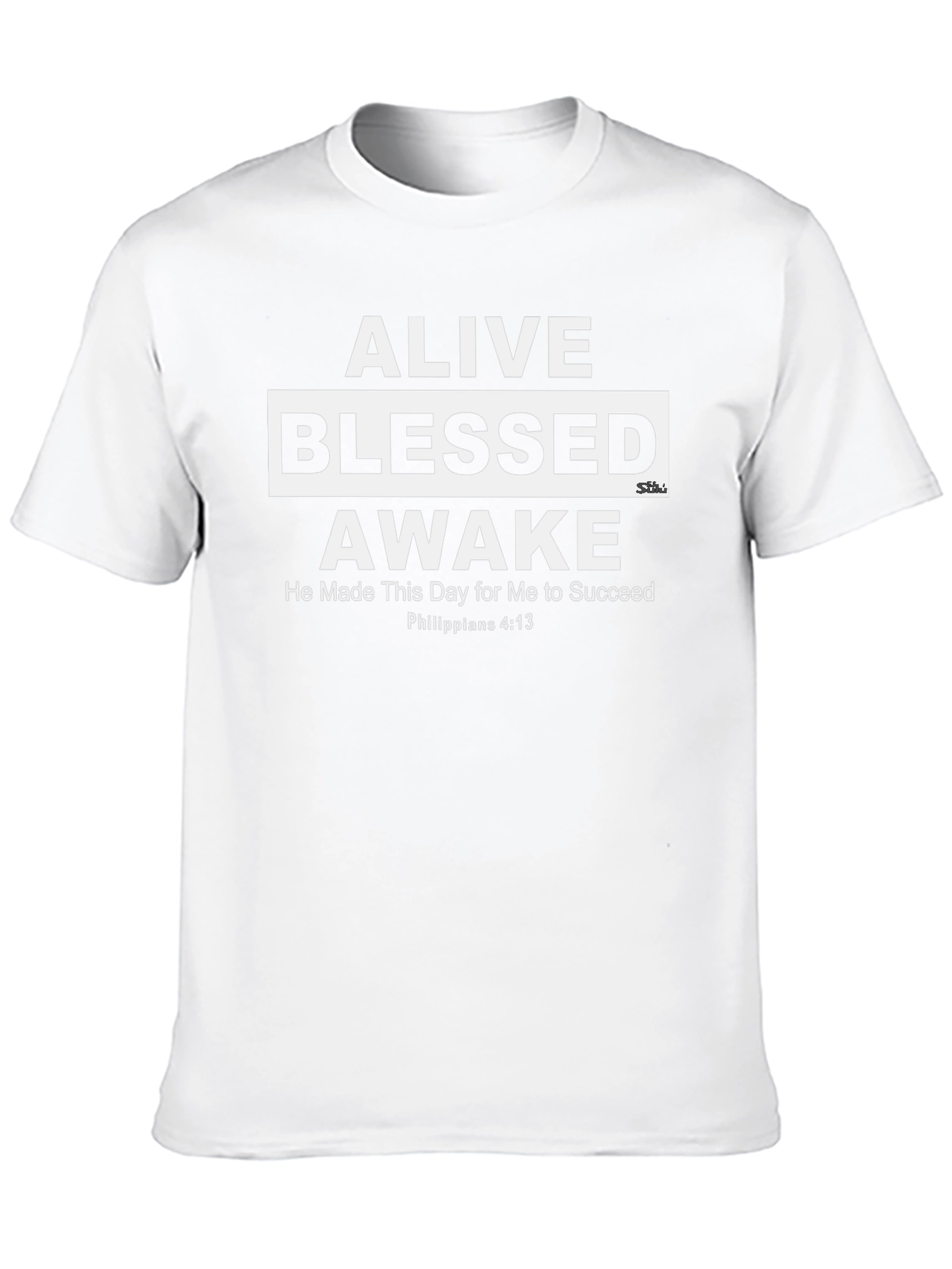 Alive Blessed Awake Inspirational Graphic Tee