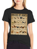 Breeds of Goats T-Shirt - Farm Animal Lover Tee