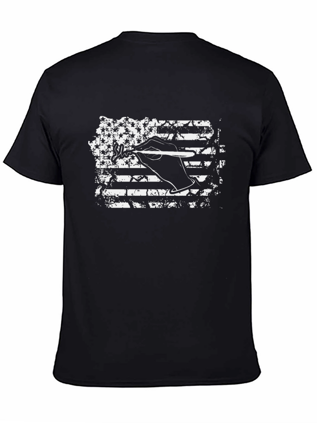 American Flag Hand Art T-Shirt