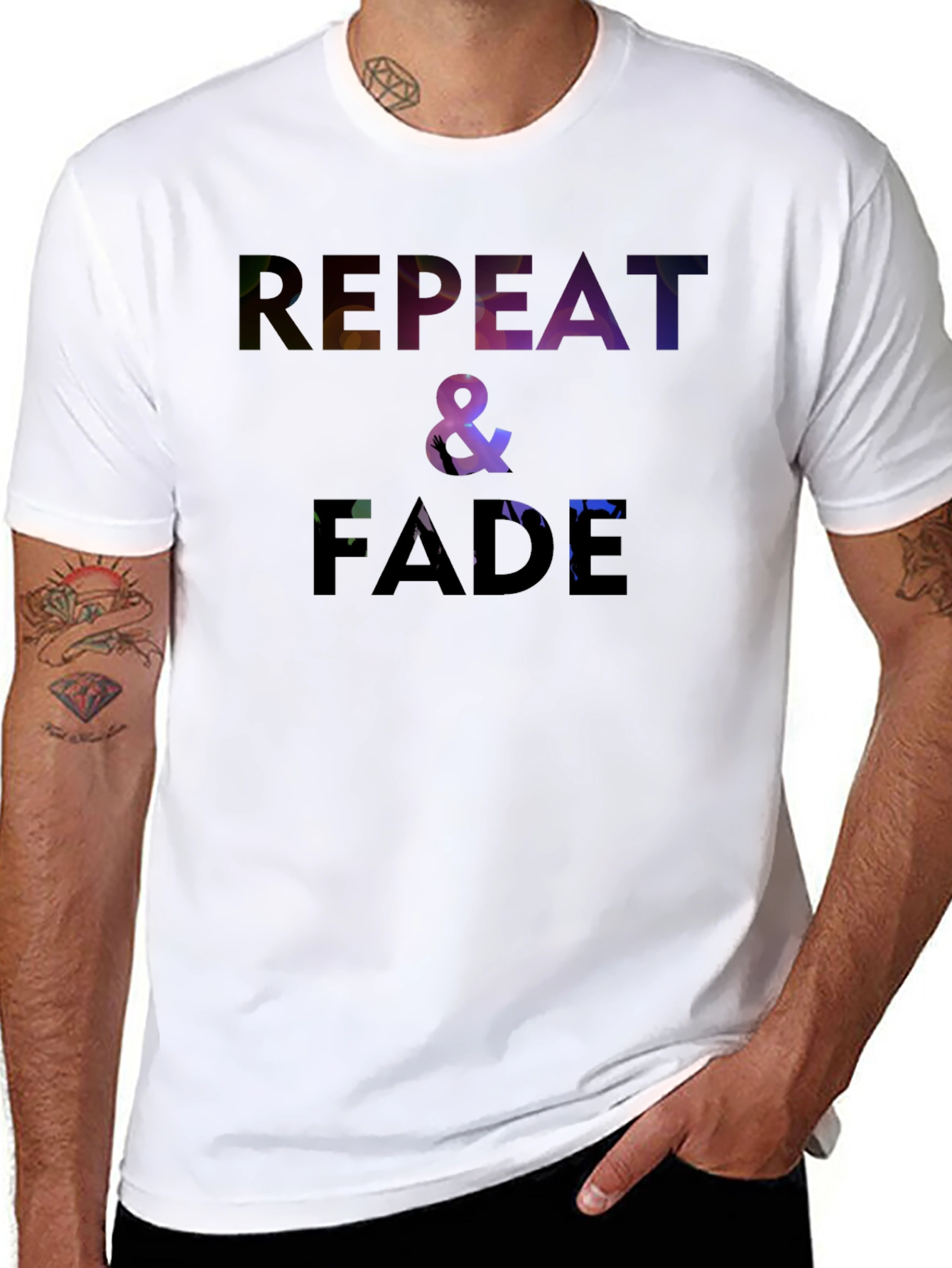 Repeat & Fade Graphic T-Shirt