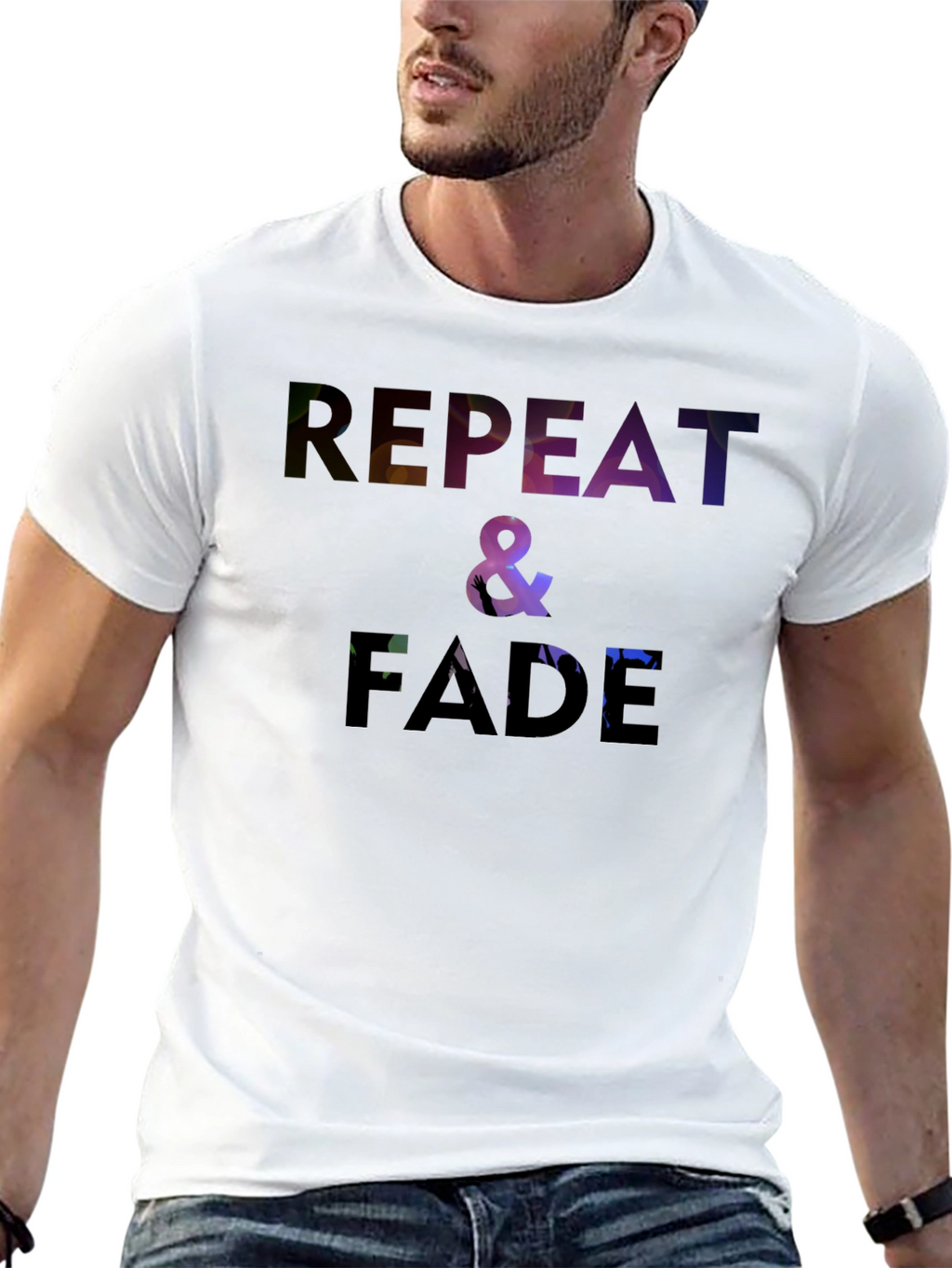 Repeat & Fade Graphic T-Shirt