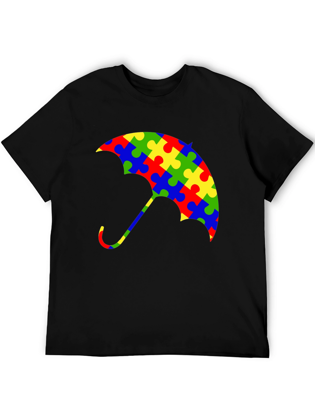 Autism Awareness Puzzle Piece Umbrella T-Shirt