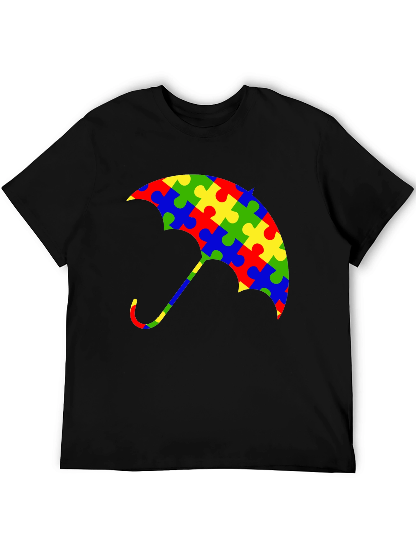 Autism Awareness Puzzle Piece Umbrella T-Shirt