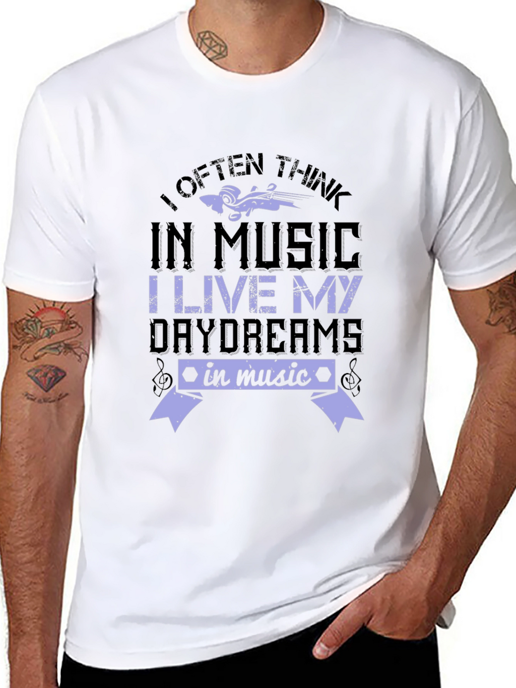 Music Lover T-Shirt - I Often Think In Music