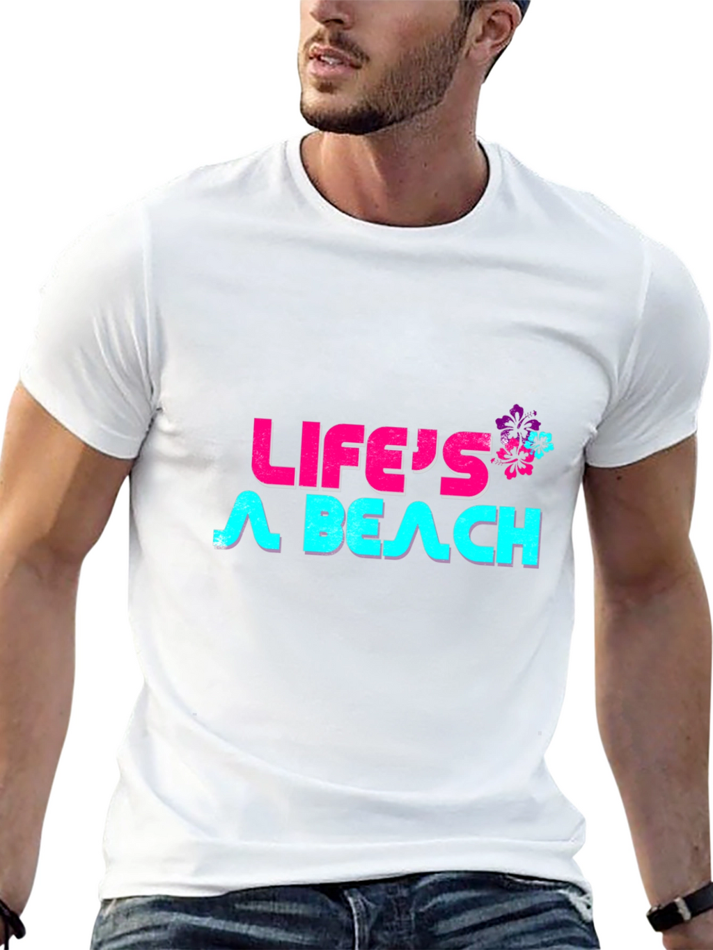 Lifes a Beach Graphic T-Shirt