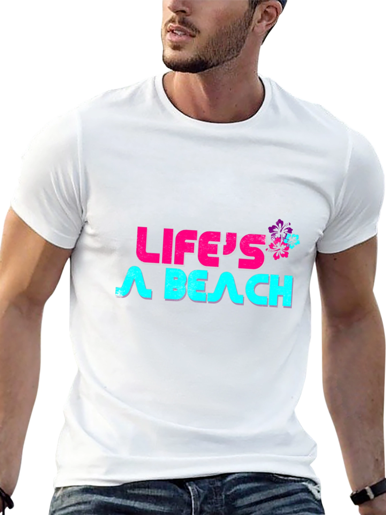 Lifes a Beach Graphic T-Shirt