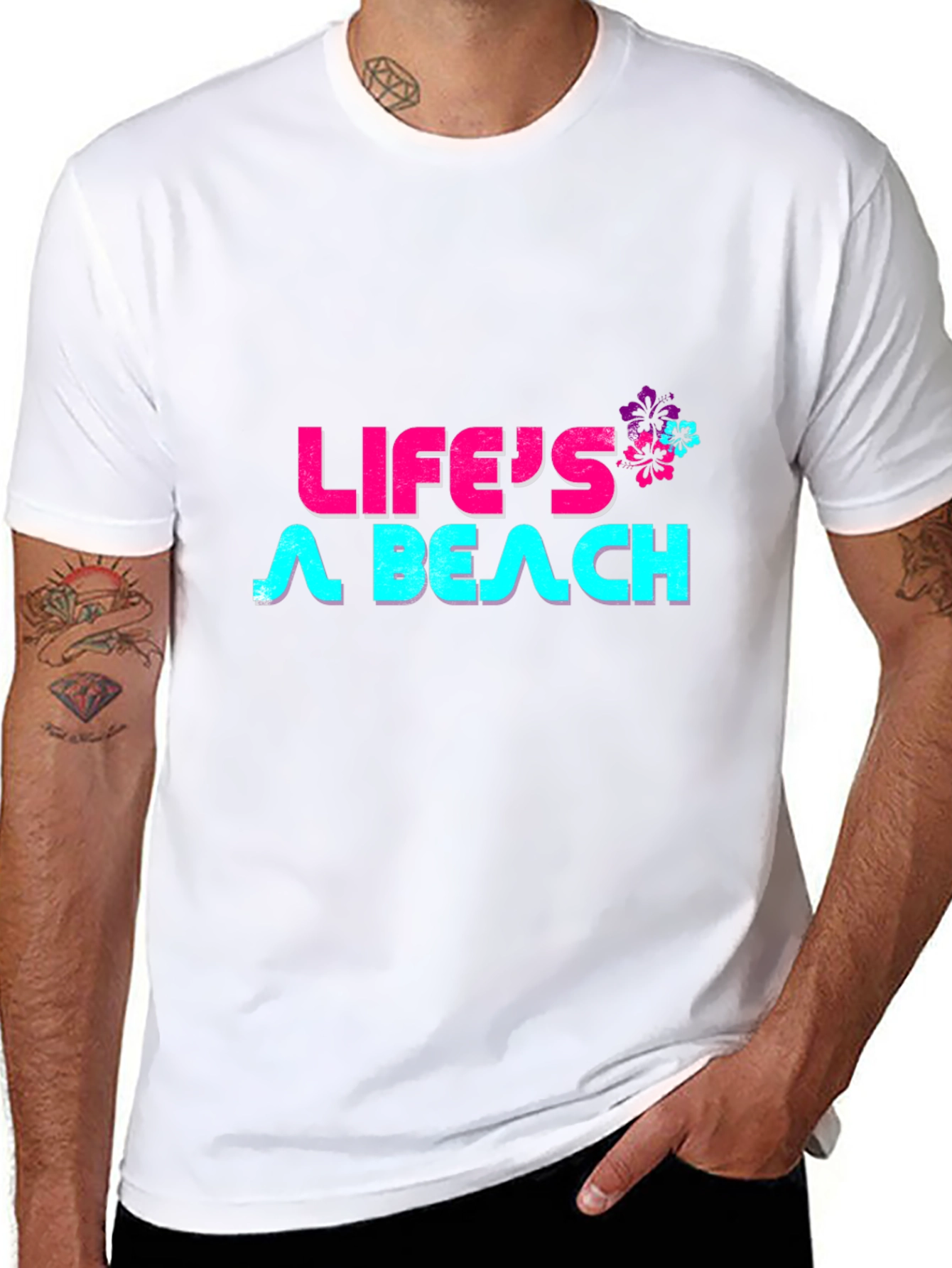 Lifes a Beach Graphic T-Shirt