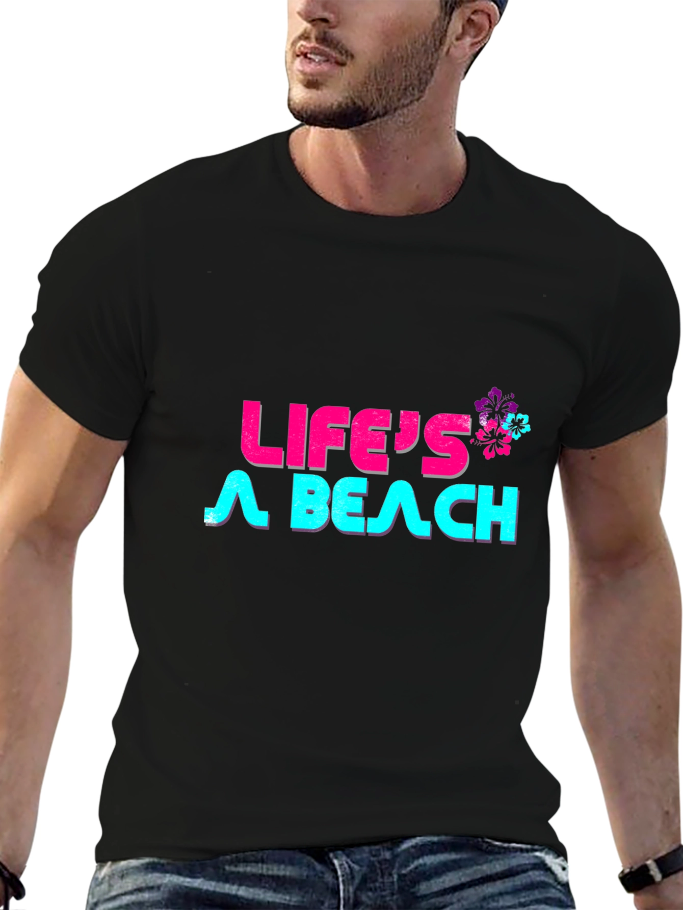 Lifes a Beach Graphic T-Shirt