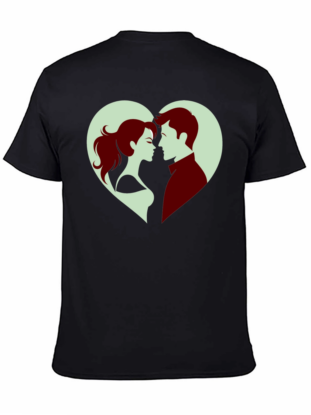 Romantic Couple Heart T-Shirt - Valentines Day Gift
