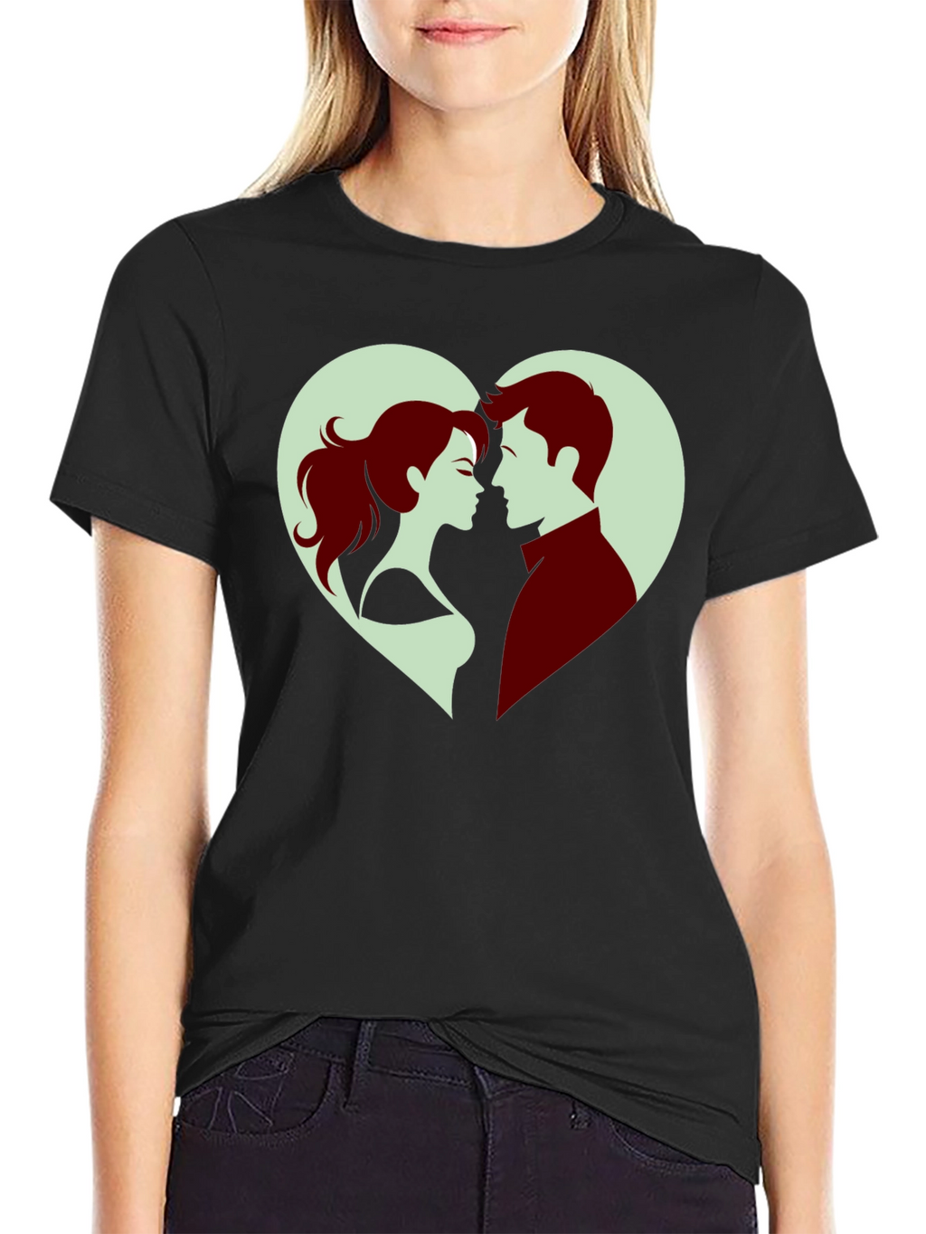 Romantic Couple Heart T-Shirt - Valentines Day Gift