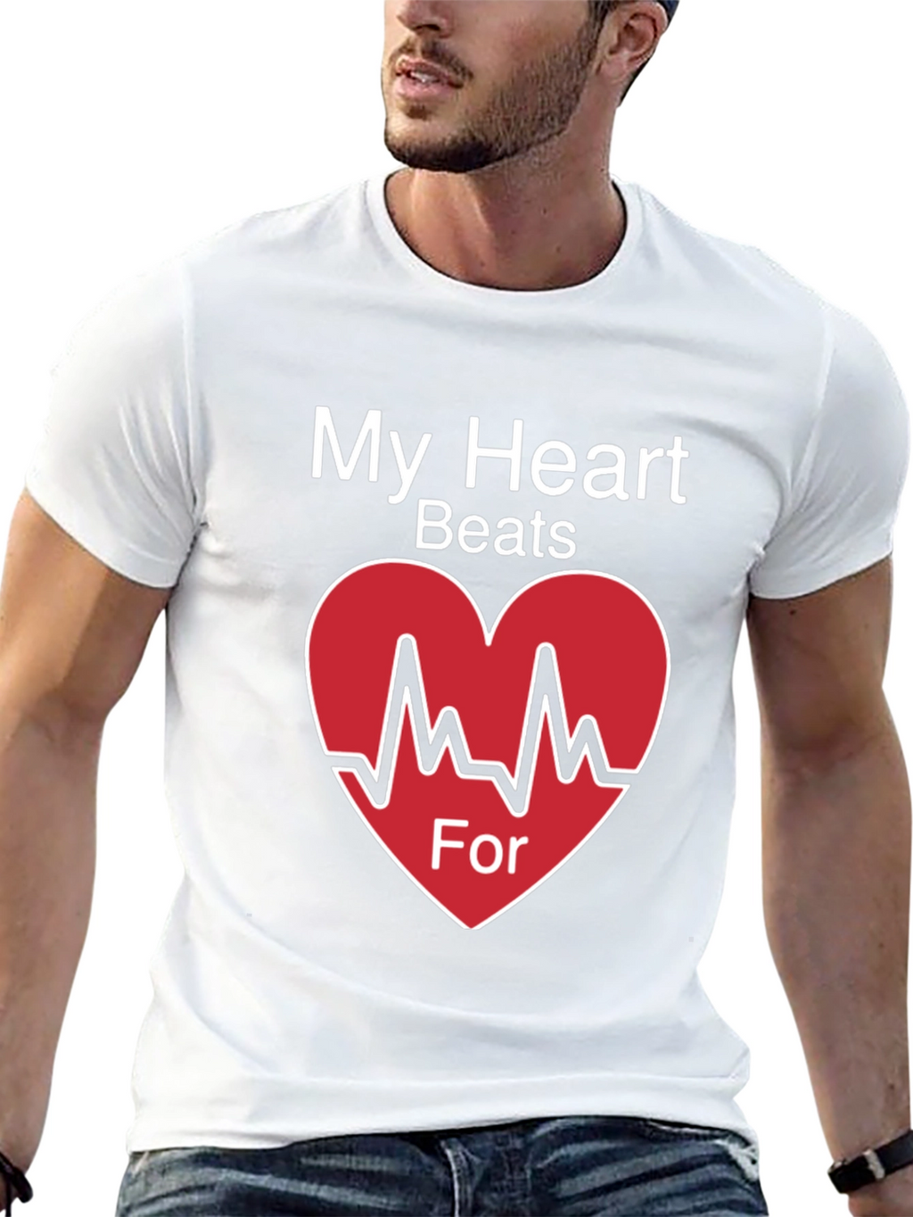 My Heart Beats For Valentines Day T-Shirt