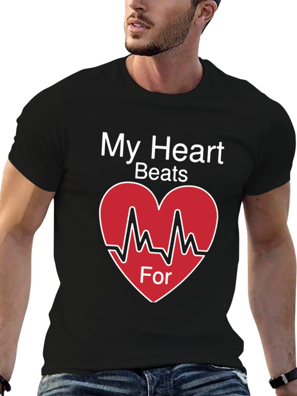 My Heart Beats For Valentines Day T-Shirt