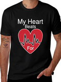 My Heart Beats For Valentines Day T-Shirt