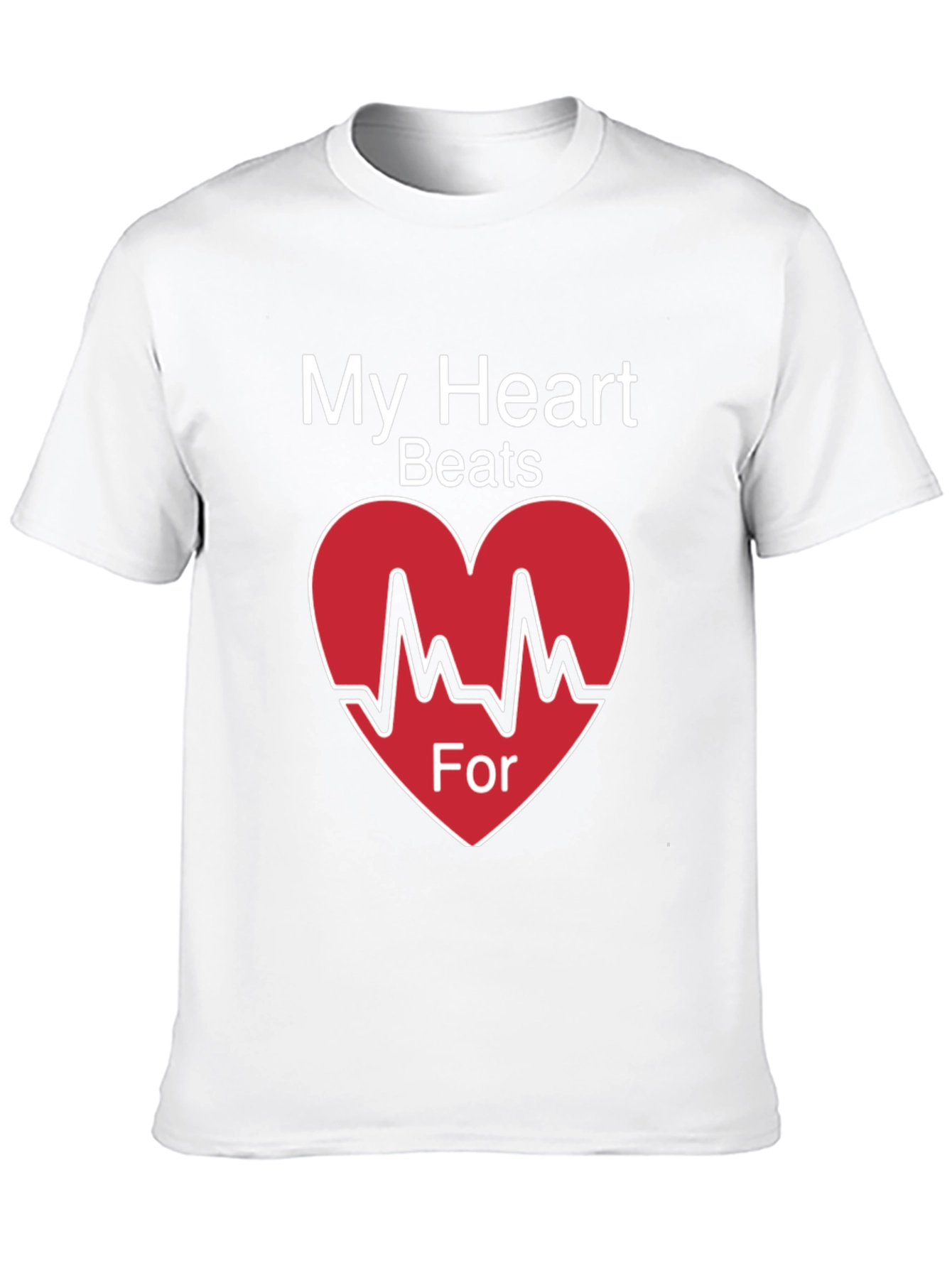 My Heart Beats For Valentines Day T-Shirt