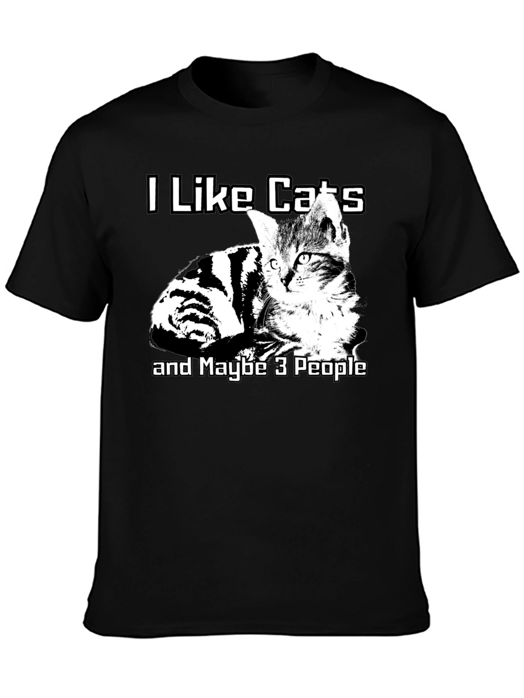 I Like Cats T-Shirt Funny Cat Lover Graphic Tee