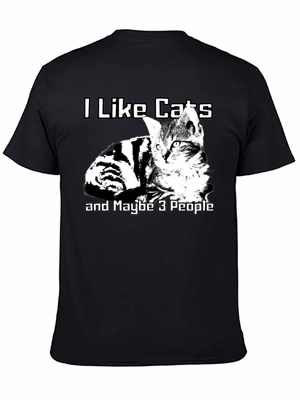 I Like Cats T-Shirt Funny Cat Lover Graphic Tee
