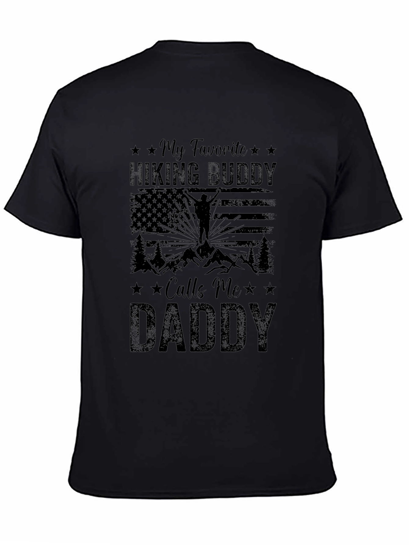 Hiking Buddy Daddy T-Shirt Outdoor Adventure Tee
