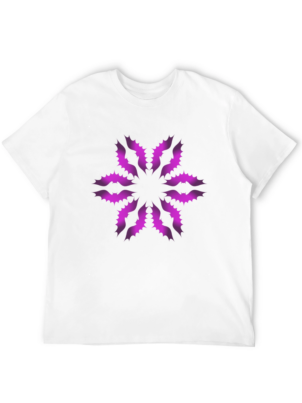 Stylish Black T-Shirt with Unique Floral Pattern