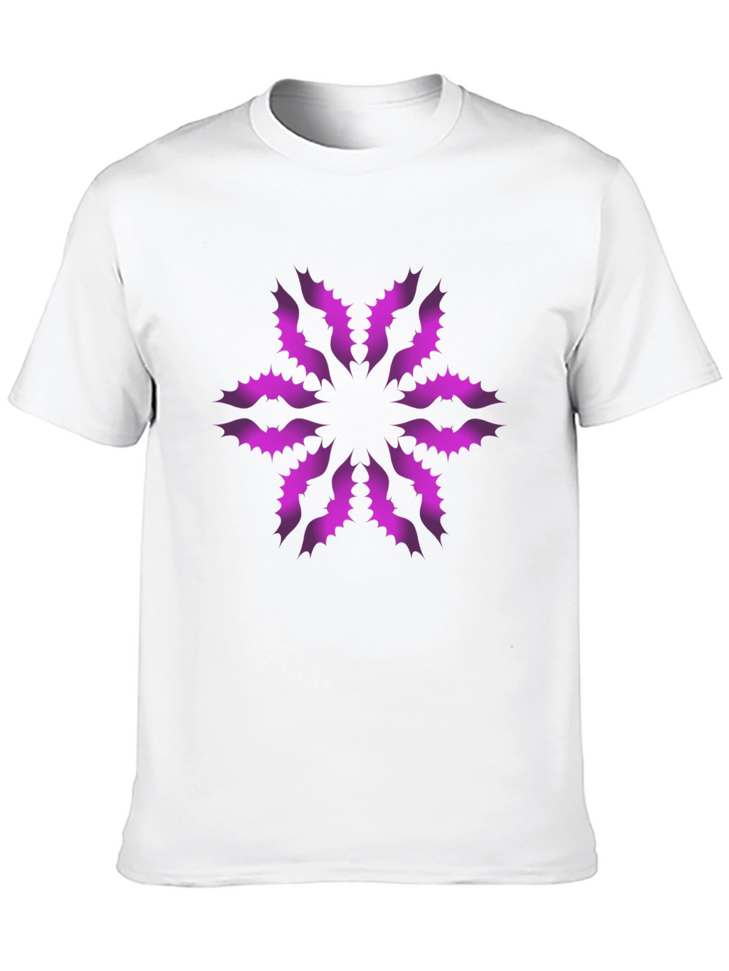 Stylish Black T-Shirt with Unique Floral Pattern