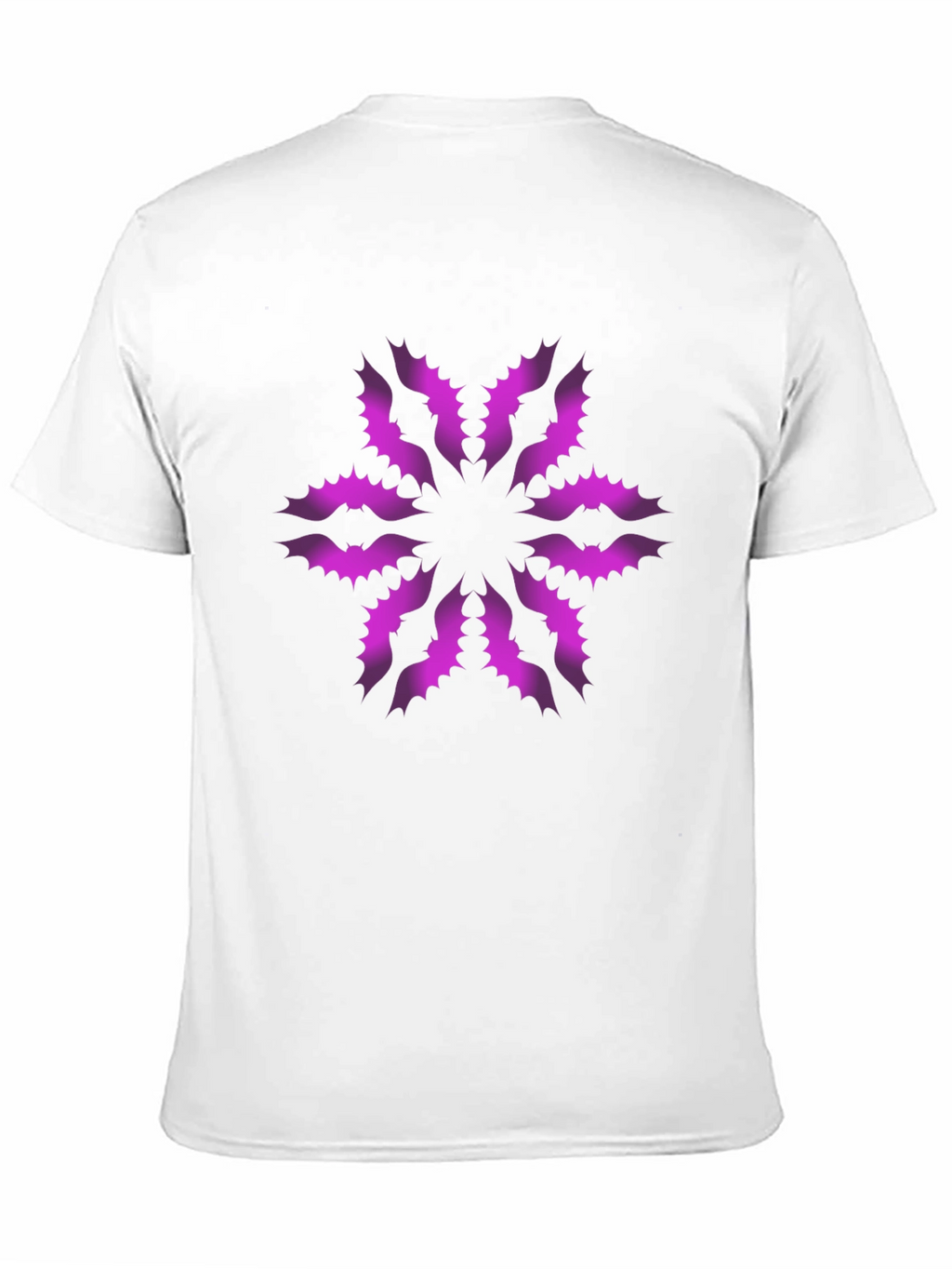 Stylish Black T-Shirt with Unique Floral Pattern