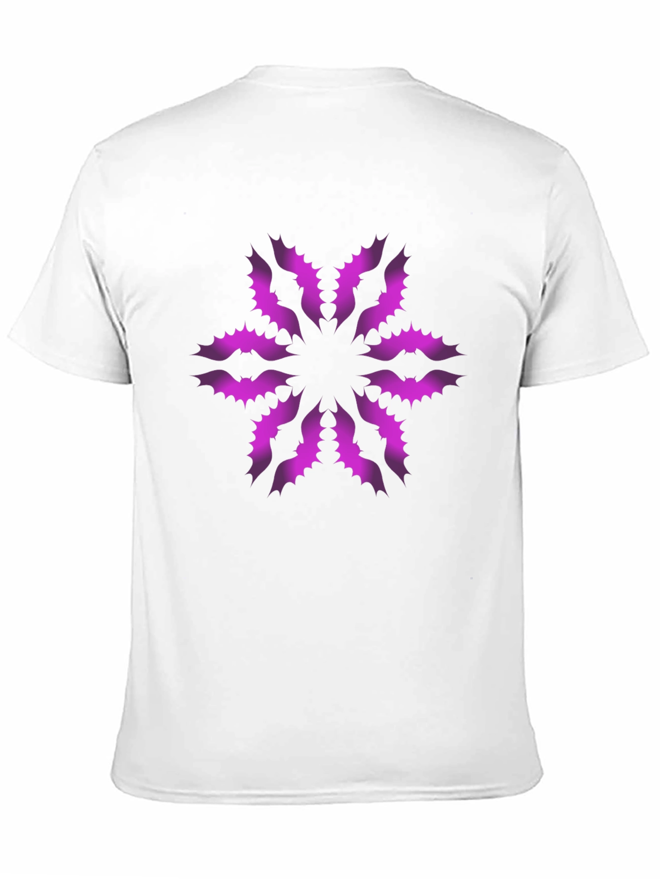 Stylish Black T-Shirt with Unique Floral Pattern