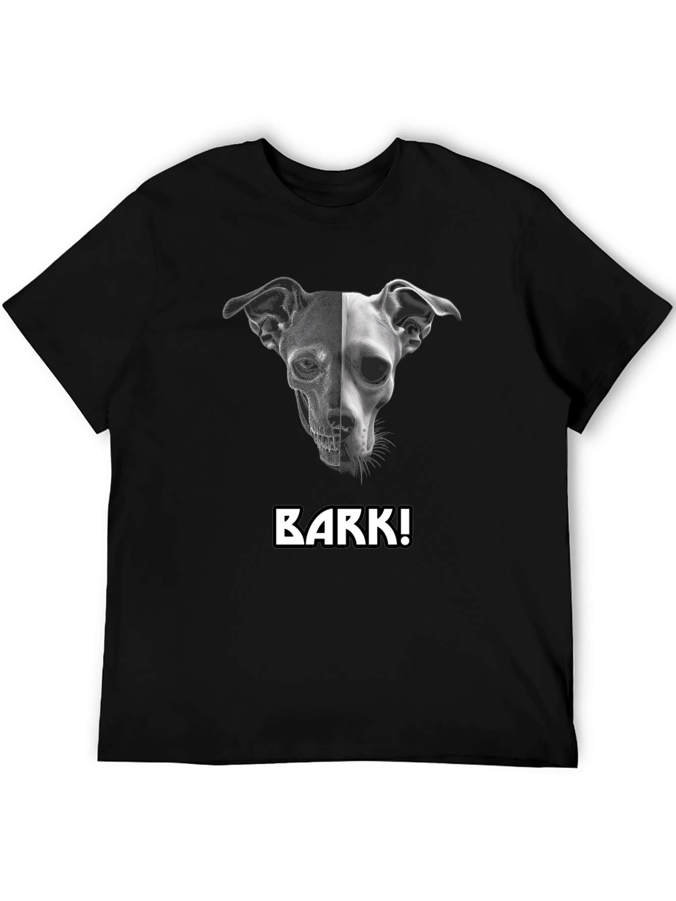Dog Skull Black T-Shirt -  Unleash Your Style