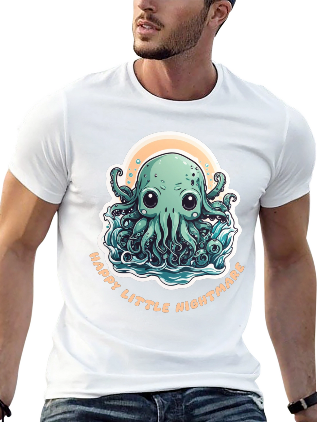 Happy Little Nightmare Octopus Graphic Tee