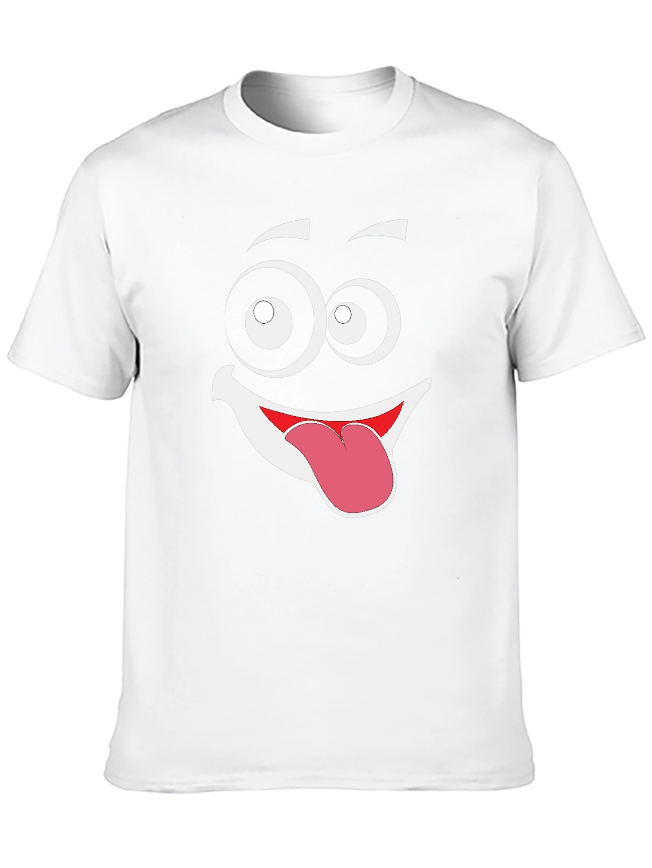 Funny Face Graphic Black T-Shirt
