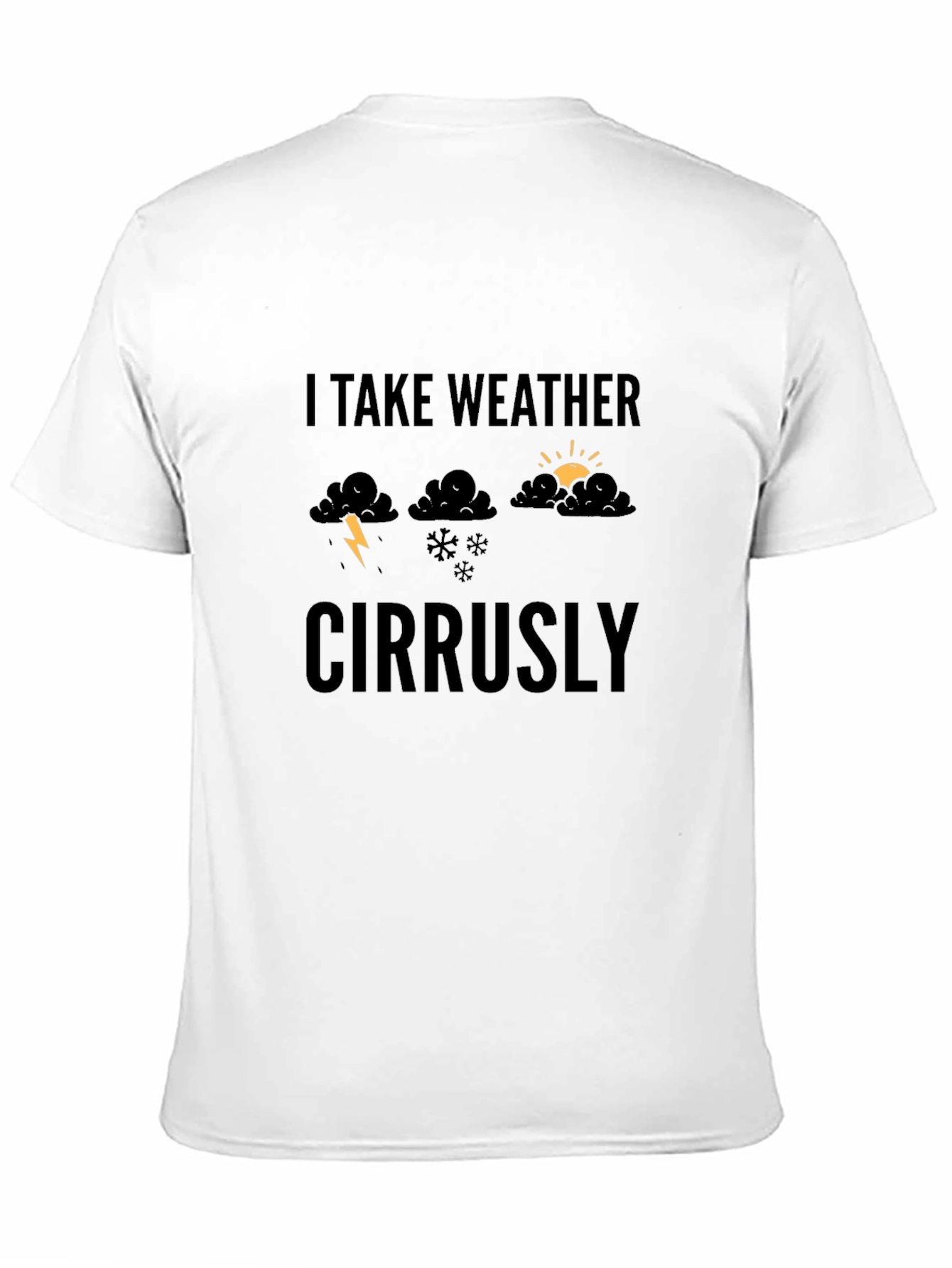 Funny Weather Graphic Tee - I Take Weather Cirrusly