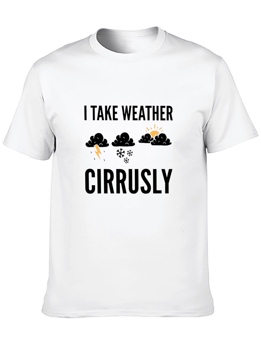 Funny Weather Graphic Tee - I Take Weather Cirrusly