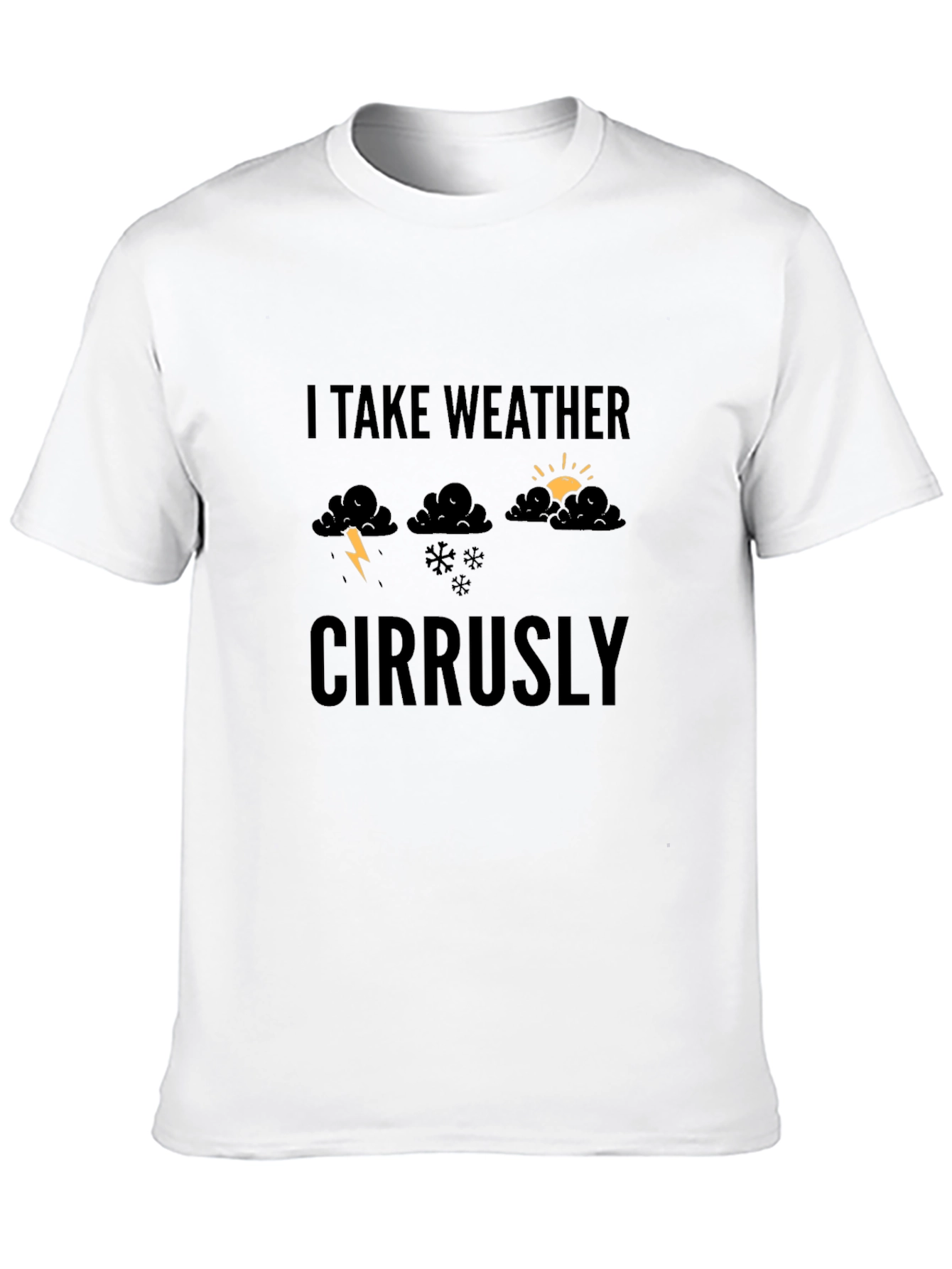 Funny Weather Graphic Tee - I Take Weather Cirrusly