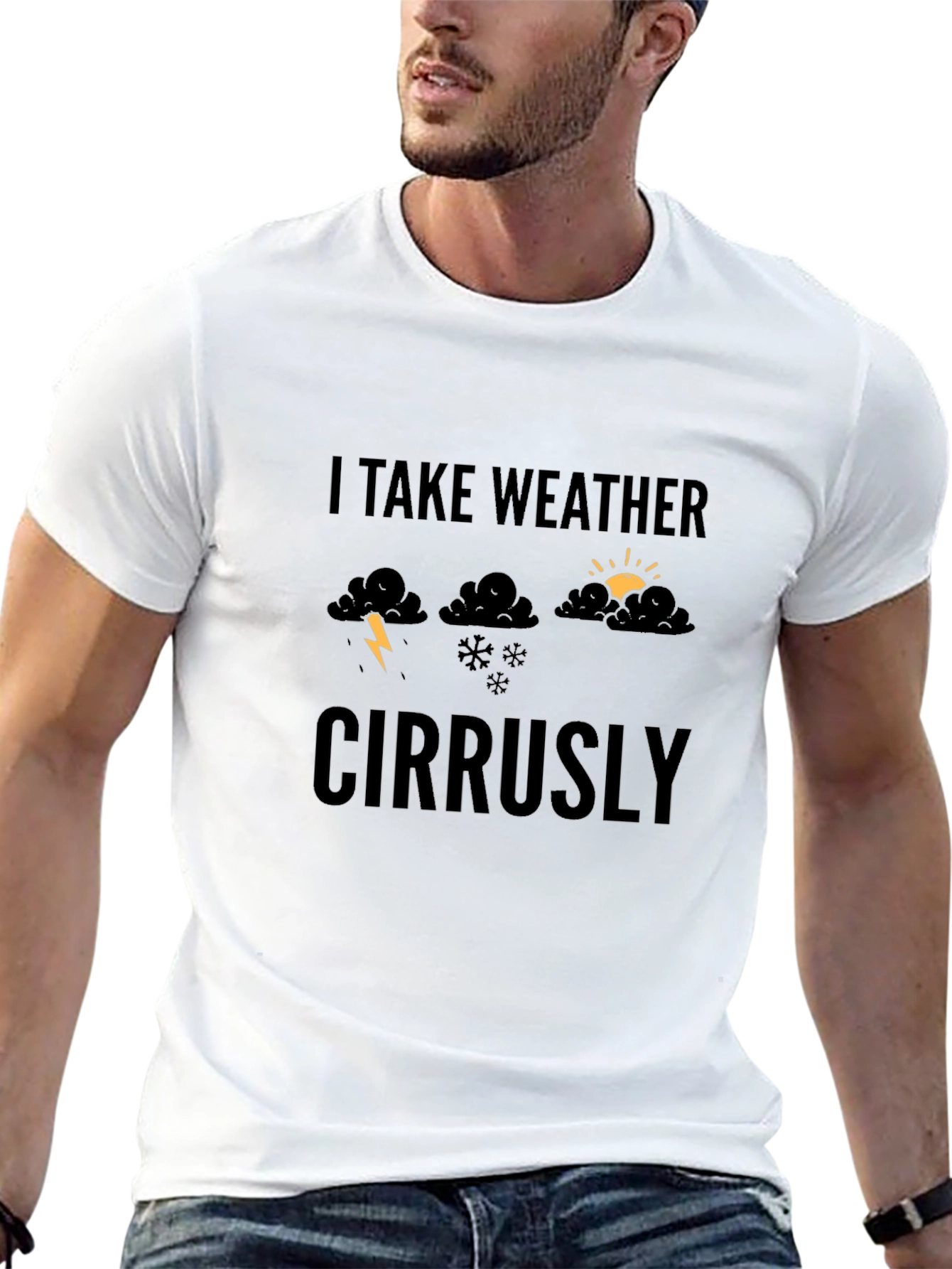 Funny Weather Graphic Tee - I Take Weather Cirrusly