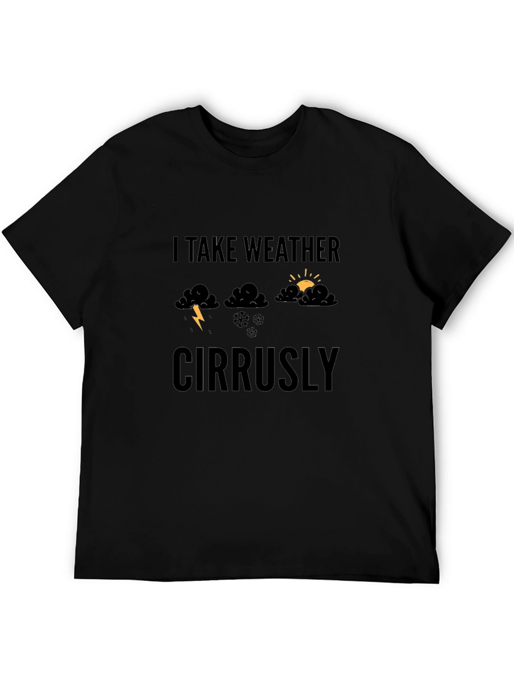 Funny Weather Graphic Tee - I Take Weather Cirrusly