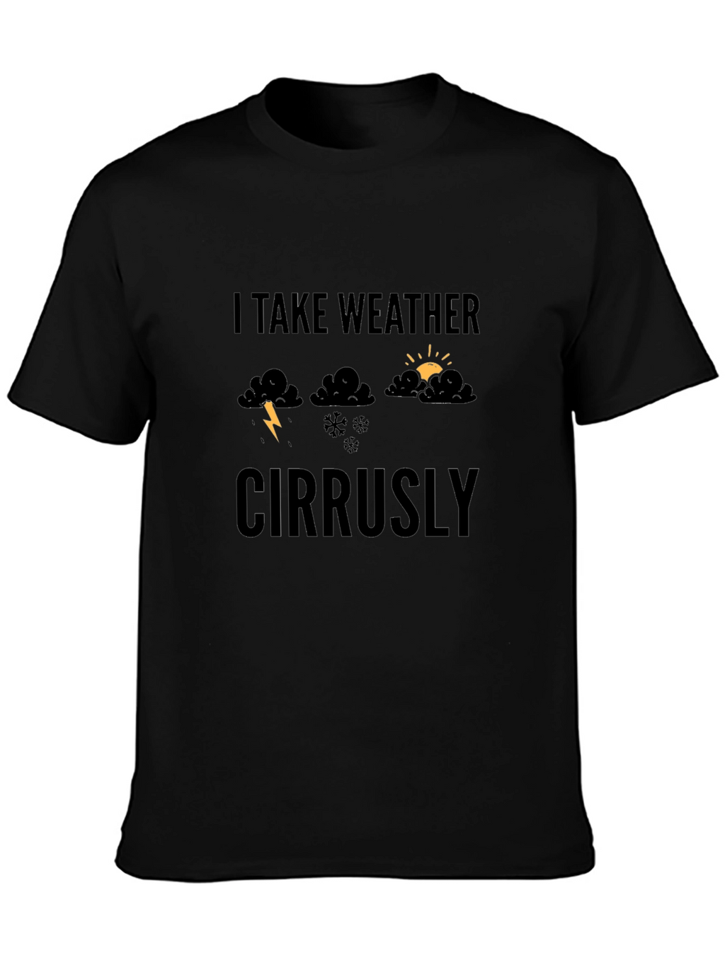 Funny Weather Graphic Tee - I Take Weather Cirrusly