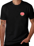 Watermelon Love Graphic Black T-Shirt