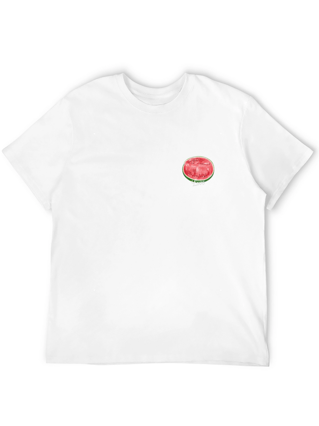 Watermelon Love Graphic Black T-Shirt